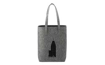 Cardinal felt tote